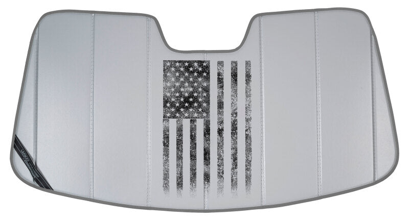 Covercraft 24-26 Mercedes-Benz AMG American Flag UVS100 Custom Sunscreen - Centered Logo