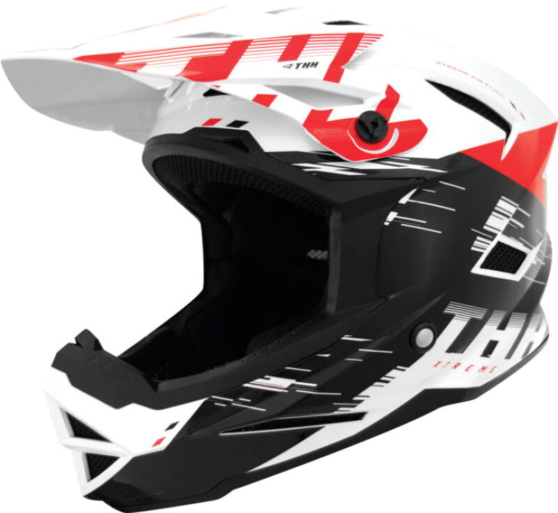 THH Helmets T-42 BMX Xtreme White/Red Youth - Small