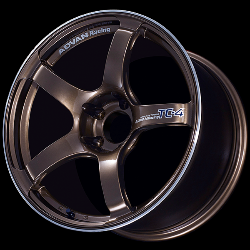 Advan TC4 18x7.0 / +41 Offset / 4x100 / 63mm Bore / Umber Bronze Metallic and Ring
