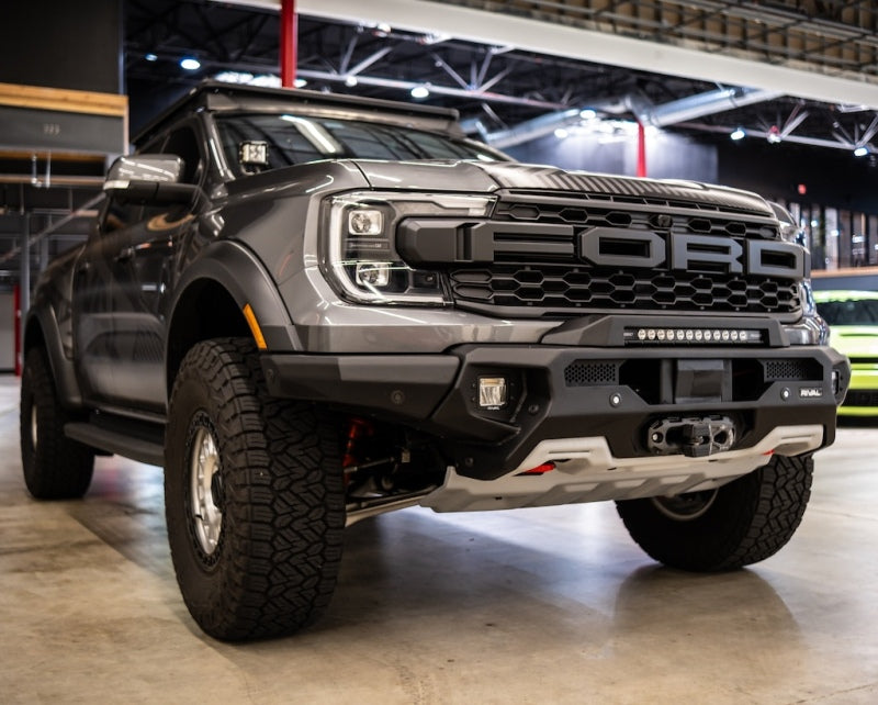 RIVAL 24-26 Ford Ranger Raptor Front Aluminum Bumper w/Winch Mount and Recovery Points
