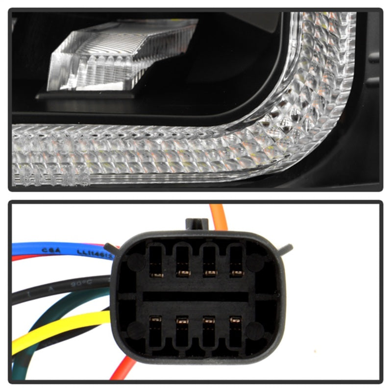 Spyder 15-20 GMC Yukon Halogen Model Only Projector Headlights - Black (PRO-YD-GY15HALSI-SBSEQ-BK)