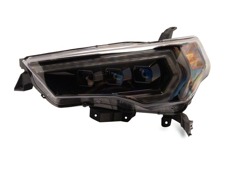 Raxiom 14-24 Toyota 4Runner CXR Series LED Headlights with Amber DRL- Black Housing- Clear Lens