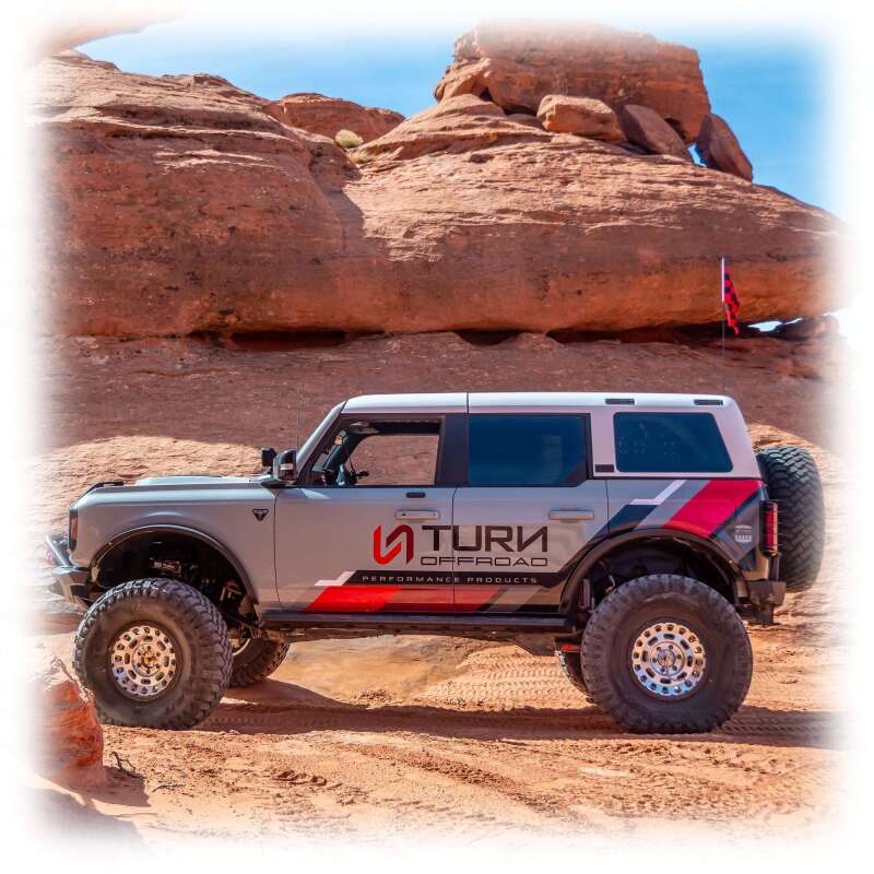Turn Offroad 21-26 Ford Bronco Hard Top (4 Door) White/Black Foam Headliner/Wiper & Defrost