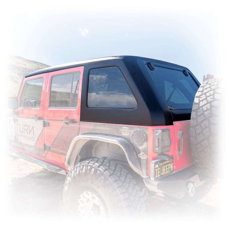 Turn Offroad 07-18 Jeep JK 2 Door Fastback Hardtop 4-Piece White