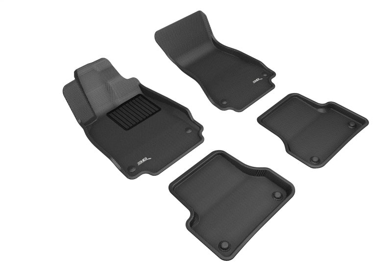 3D MAXpider 2012-2018 Audi A7/RS7/S7 Kagu 1st & 2nd Row Floormats - Black