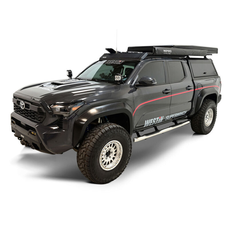 Westin 2024 Tacoma Double Cab E-Series 3 Nerf Step Bars - Stainless Steel