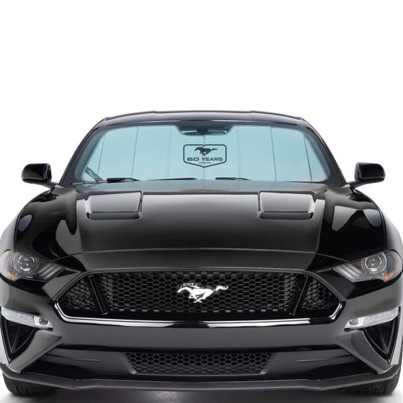 Covercraft 15-23 Ford Mustang Coupe Convertible UVS100 Sunscreen w Mustang 60 Yr Logo