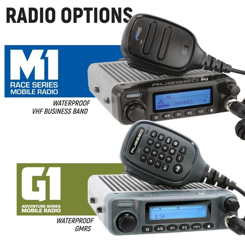 Rugged Radios Honda Talon Kit w/ BTI 2-Way Radio STX Stereo Remote Head / M1 VHF Business Band