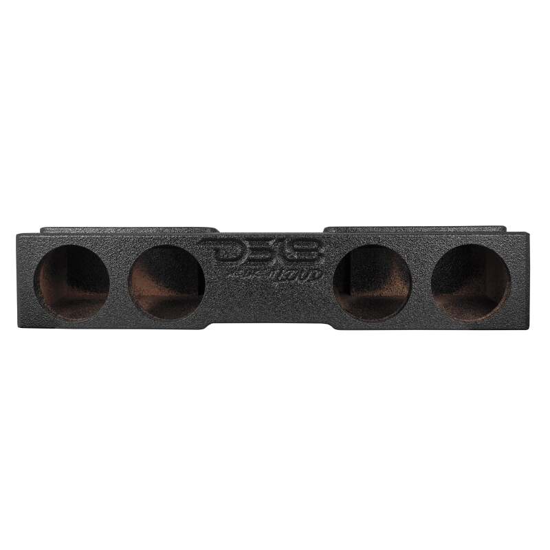 DS18 4 x 8in Forward Firing Underseat Ported Box Subwoofer Enclosure Black Spray Liner Paint Finish