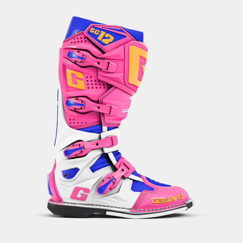 Gaerne SG12 Limited Edition Shockwave MX Multi Color Size 10.5