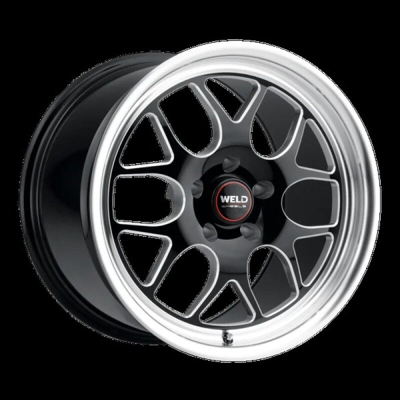 Weld Solana Drag 20x7 / 5x115 BP / ET-8 / 78.1mm Bore - Gloss Black MIL DIA Wheel