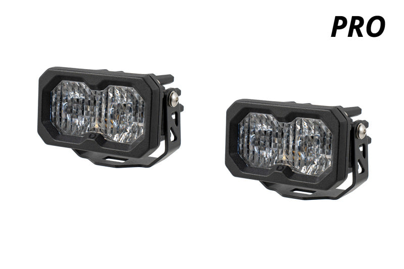 Diode Dynamics C2 2.0 SAE/DOT White Pro Standard LED Pod (Pair)