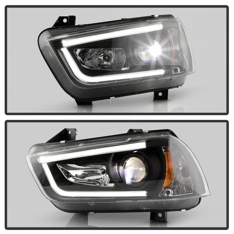Spyder 11-14 Dodge Charger Halogen Model Only High-Power LED Headlights - (PRO-YD-DCH11PL-BK)