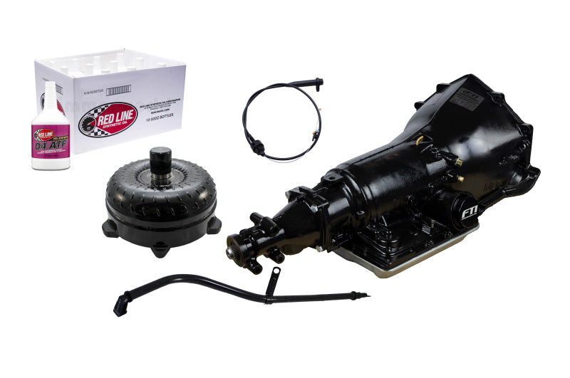 FTI 700R4 Transmission Kit - Level 3 - 600HP - Chevy Bell - Holley Adapter SRLT3082 Converter