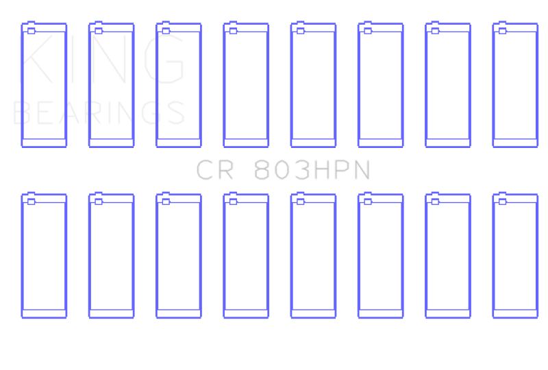 King Engine Bearings GMC SBC 55-67 265/283/302/327 V8 (Size 010) Performance Rod Bearing Set