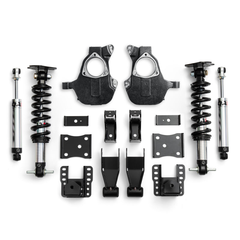 QA1 14-18 Chevrolet Silverado 4WD Lowering Kit w/ Spindles Single Adjustable 4in-6in