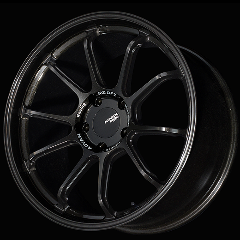 Advan RZ-DF2 for Porsche 20x11.0 / +50 Offset / 5x130 / 71.6mm Bore / Racing Titanium Black