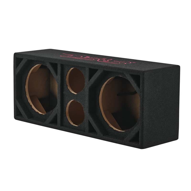 DS18 Ported Enclosure w/ 2x 8in Mids & 2x 3.6in (Not Included)- Black Carpet