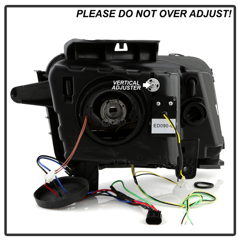 Spyder 10-13 Chevy Camaro Halogen Model Only - Black (PRO-YD-CCAM2010SI-SEQ-BK)