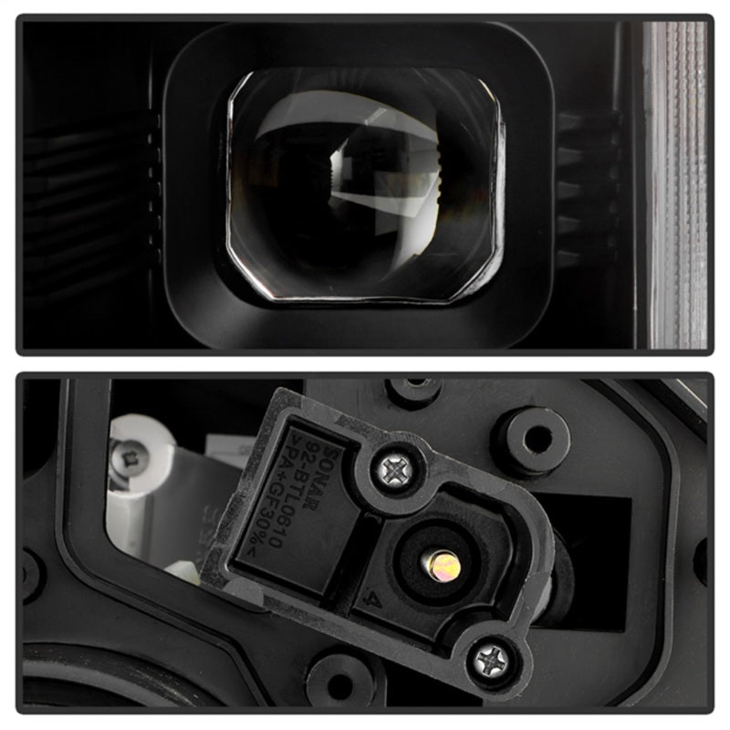 Spyder 18-21 VW Golf Halogen Model Only High-Power LED Headlights - Black (PRO-YD-VG17HALAP-SBGR-BK)