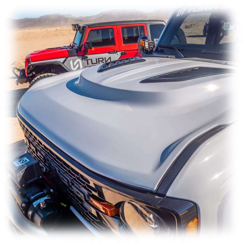 Turn Offroad 21-26 Ford Bronco Heat Extraction Fiberglass Hood