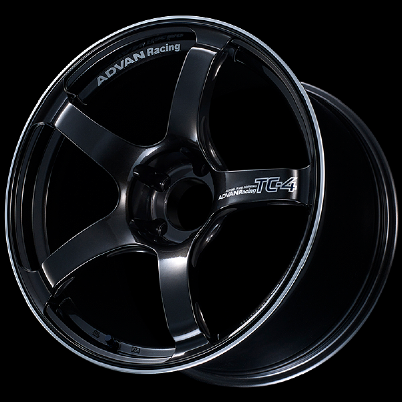 Advan TC4 16x7.5 / +32 Offset / 4x98 / 58mm Bore / Black Gunmetallic and Ring