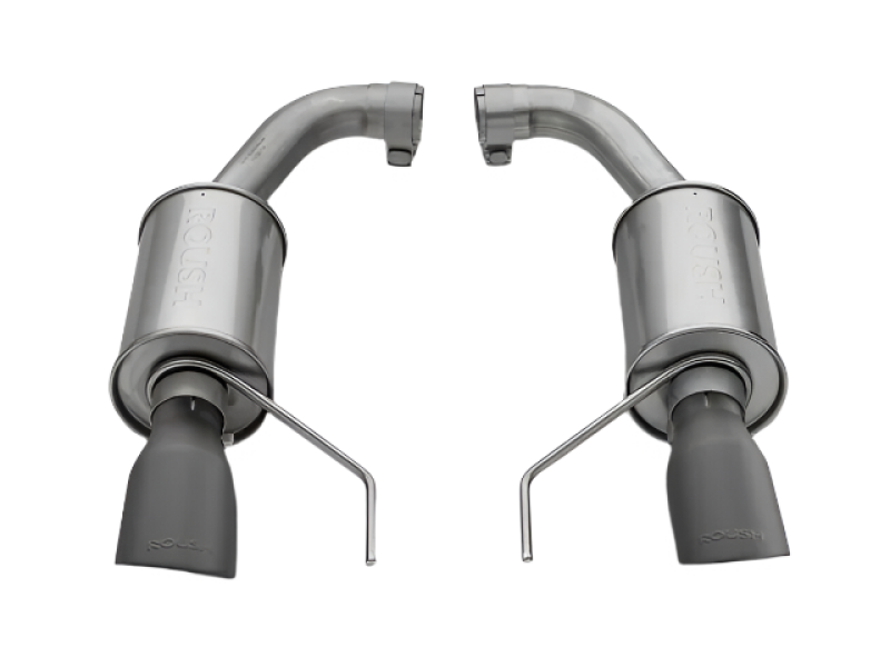 Roush 15-17 Mustang GT Black Tip Axle Back Exhaust