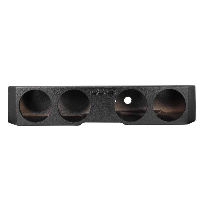 DS18 4 x 8in Forward Firing Underseat Ported Box Subwoofer Enclosure -Black Spray Liner Paint Finish