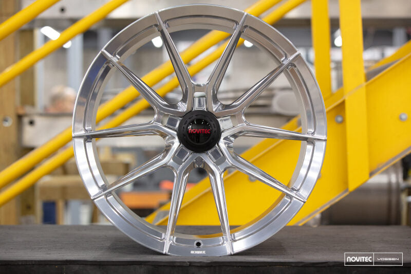 Vossen x Novitec NF10 19x9in - 5x114.3 BP - ET38 - Brushed Gloss Clear Mclaren Artura Front Wheel