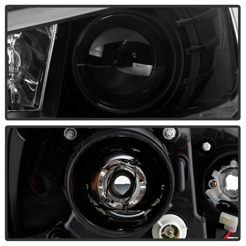 Spyder 08-17 Mitsubishi Lancer EVO 10 Projector Headlights - Black (PRO-YD-ML08V2HIDSI-SEQ-BK)