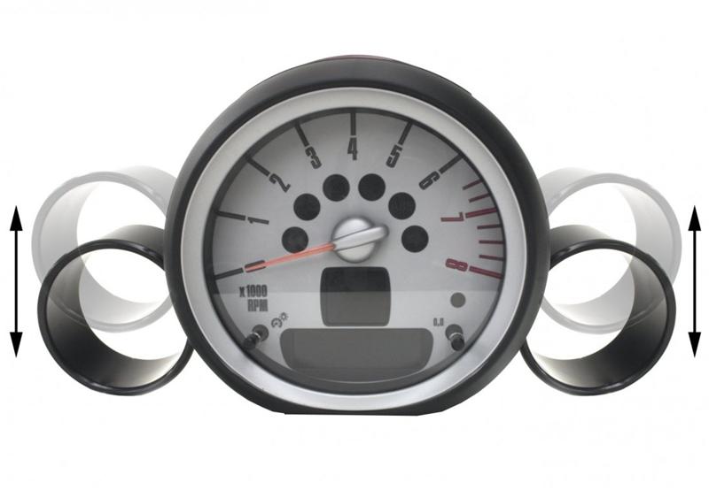 ALTA 07-12 Mini Cooper/S/JCW (Incl. 09-12 Convertible) & 09-12 Clubman Gauge Pod 52-60mm (Single)