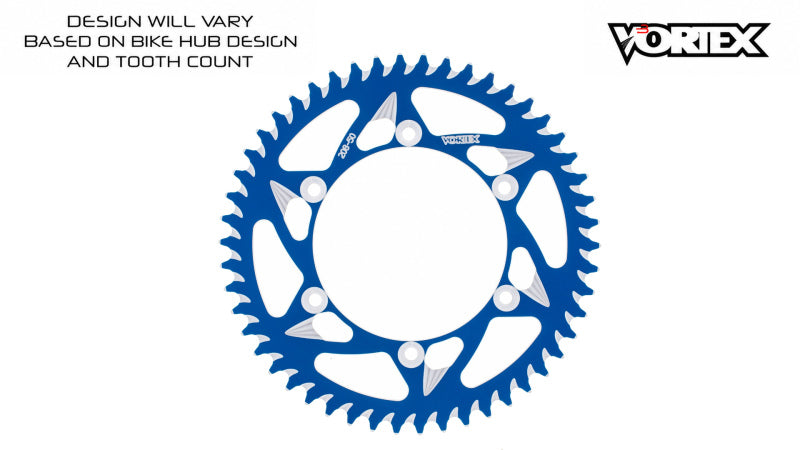 Vortex Racing 37 Tooth 420 Rear Sprocket - Blue