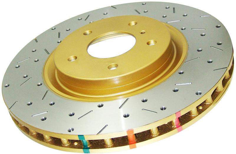 DBA 06-10 Hummer H3 Rear 4000 Series Drilled & Slotted Rotor
