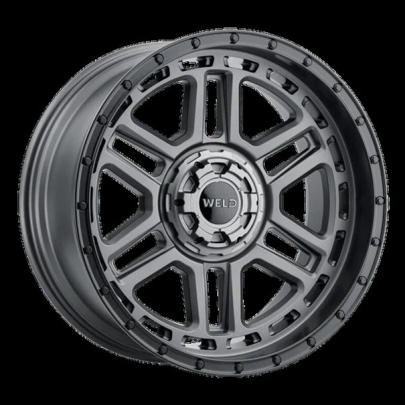 Weld Off-Road Crux 22x12in / 6x135 BP / ET -44 / 106.1mm Bore - Satin Gunmetal / Satin Black Wheel