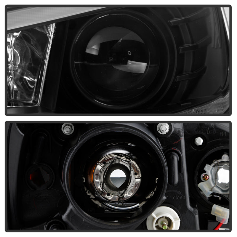 Spyder 08-17 Mitsubishi Lancer EVO 10 Projector Headlights - Black (PRO-YD-ML08V2HIDSI-SEQ-BK)