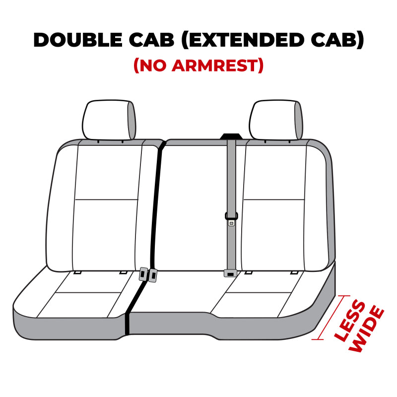 Covercraft 14-18 Chevrolet Silverado Waterproof Polyester SeatSaverSecond Row Seat Covers - Grey