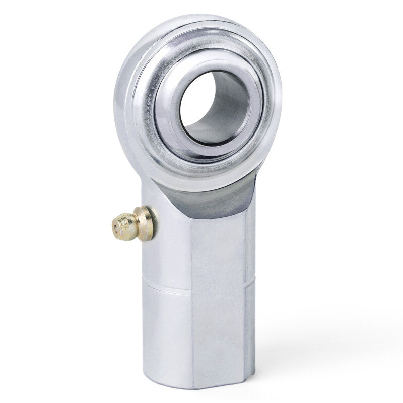 QA1 C Series 2-Pc Rod End - Female/Right Hand - 14mm Bore x M14x2.0 w/Zerk - Carbon Steel