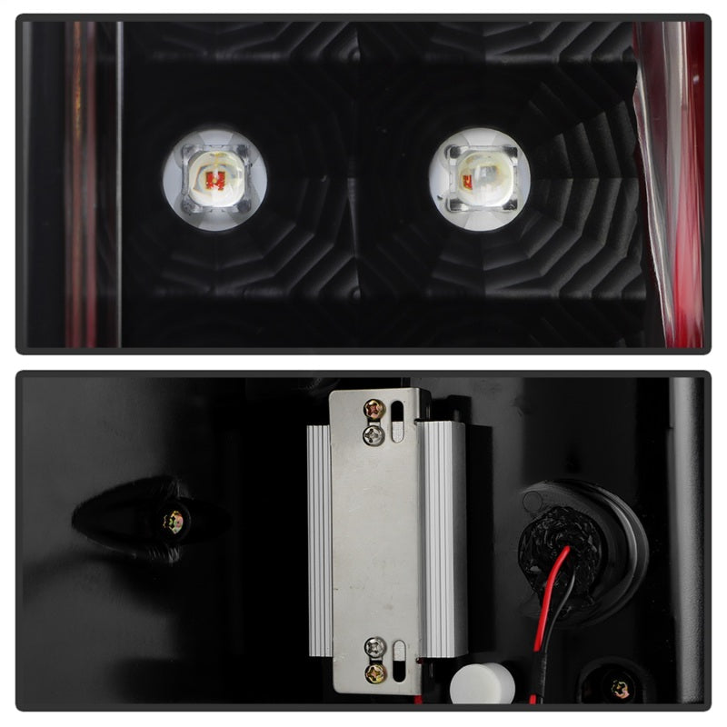 Spyder 04-08 Ford F150 Styleside Version 2 LED Tail Lights - Black (ALT-YD-FF15004V2-RBLED-BK)