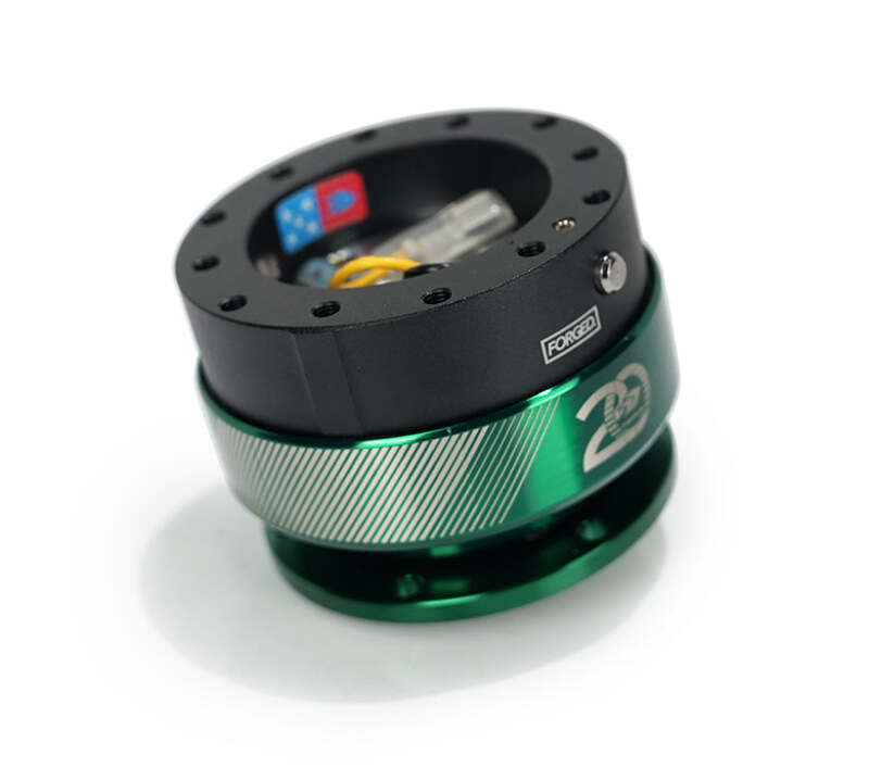 NRG Quick Release Gen 2.0 - 20 Year Anniversary Black Body / Emerald Ring