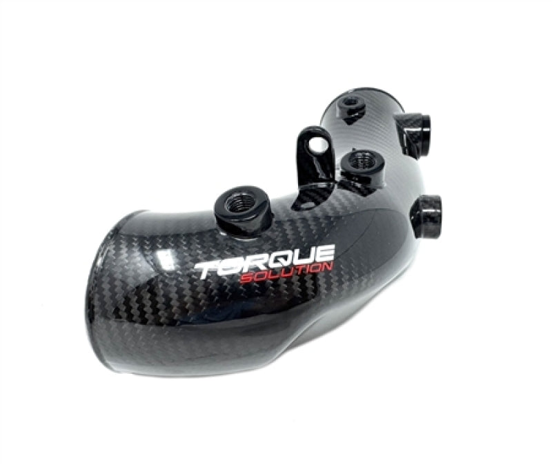 Torque Solution 02-07 Subaru WRX/04-21 STI HD Hard Turbo Inlet - Carbon Fiber - OEM / 2.4in Inlet