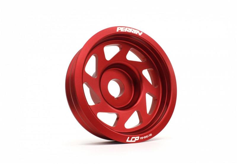 PERRIN 93-14 Subaru Impreza (Incl. 02-14 WRX) / 04-21 STI Lightened Crank Pulley - Red