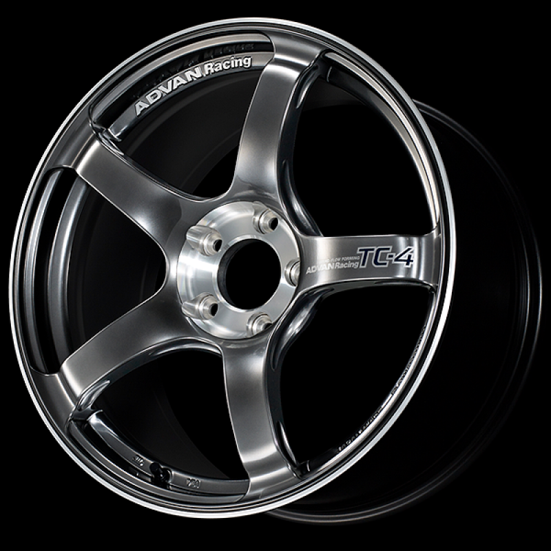 Advan TC-4 SE 15x5.0 / +45 Offset / 4x100 / 63mm Bore / Racing Hyper Black and Diamond Cut