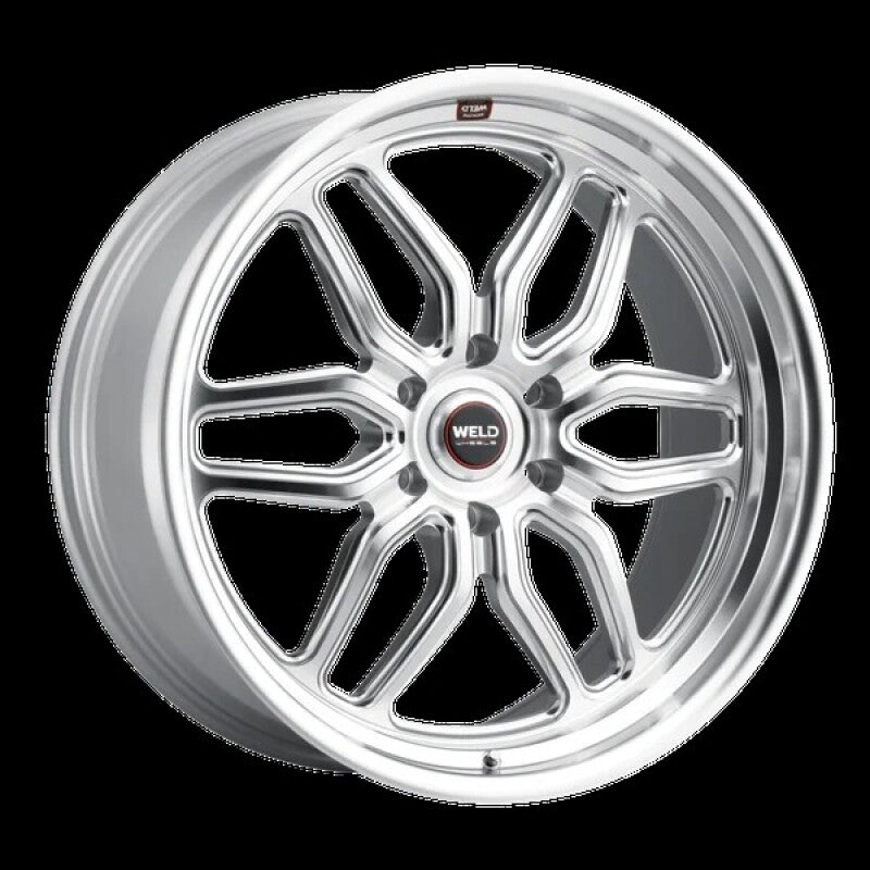 Weld Racing 17x11 Laguna Drag 5x127 ET44 BS4.25 Gloss Sil Mach DIA 78.1
