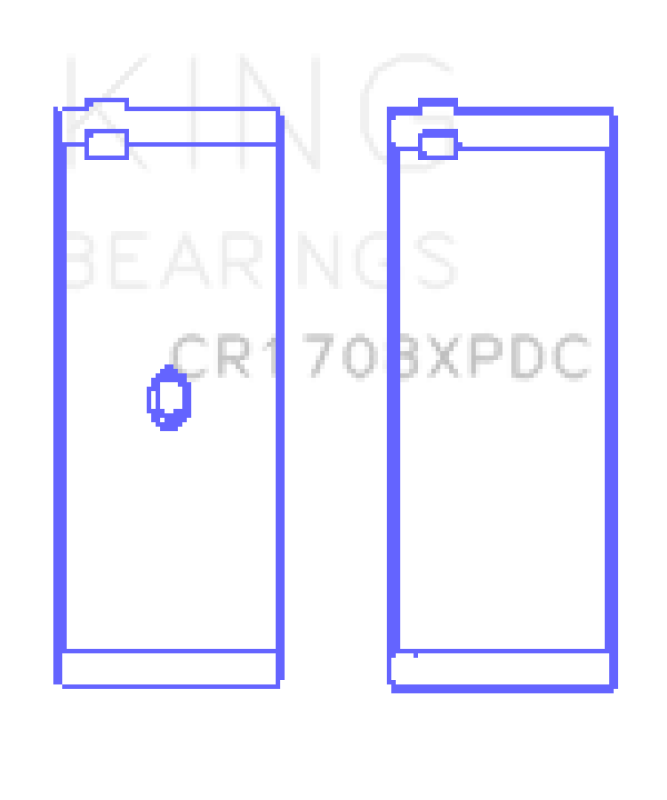 King Engine Bearings Chevrolet Custom Coated Performance Rod Bearing - Single (Size .010)