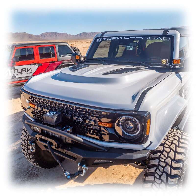 Turn Offroad 21-26 Ford Bronco Heat Extraction Fiberglass Hood