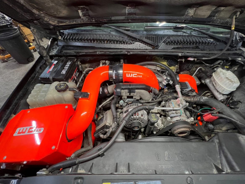Wehrli 04.5-05 Duramax LLY 4in Stage 2 Intake Kit - Orange Frost