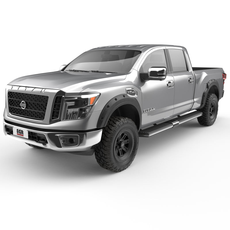 EGR Baseline Series Bolt On Look Fender Flares for 16-24 Nissan Titan XD