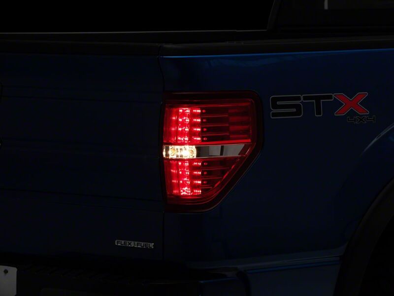 Raxiom 09-14 Ford F-150 Styleside LED Tail Lights- Chrome Housing- Red/Clear Lens