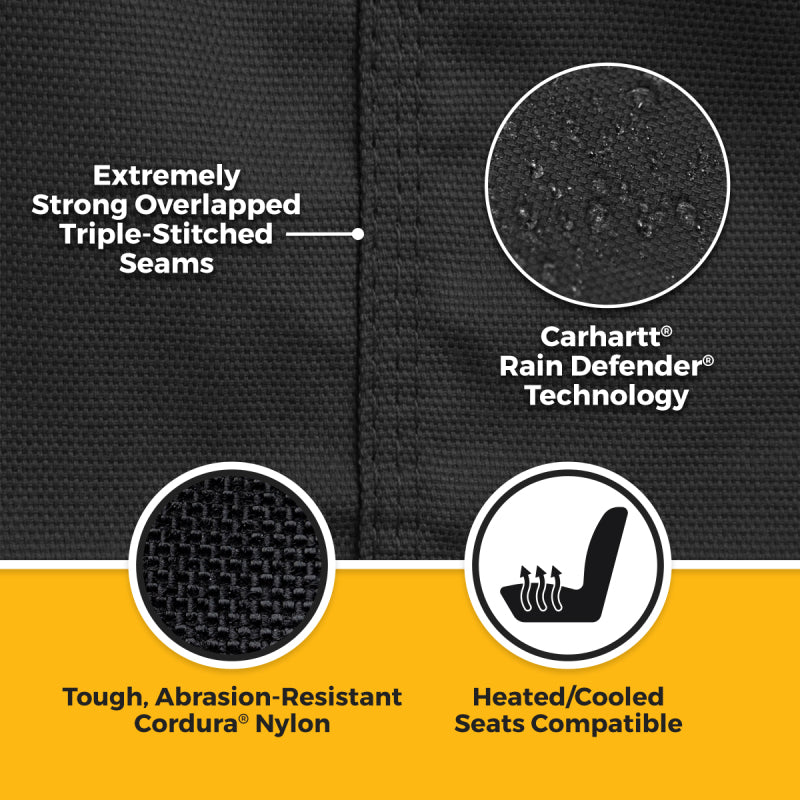 Covercraft 23-25 RAM Pro Master Cargo Carhartt Super Dux SeatSaver Frt Row Custom Seat Cover- Black
