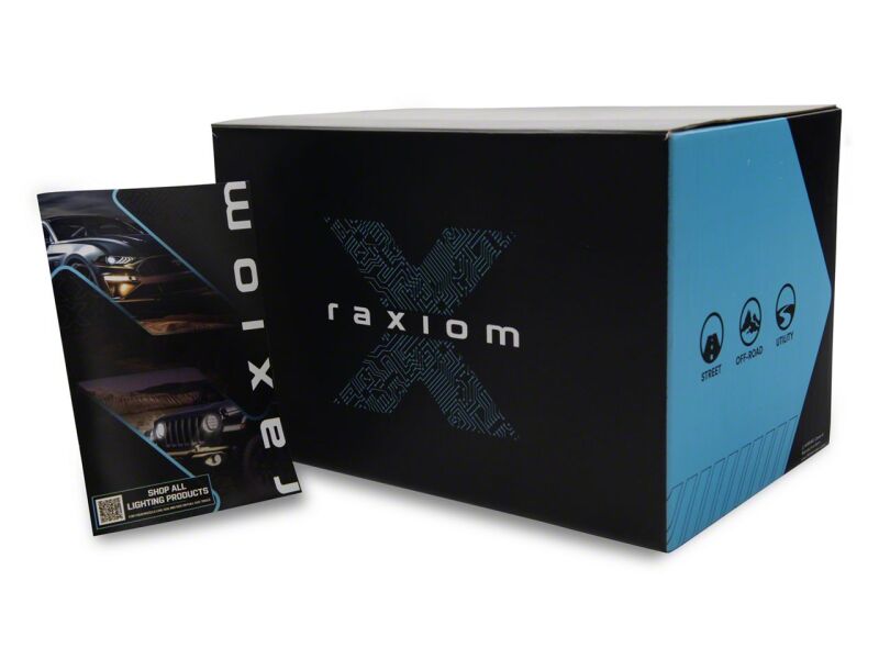 Raxiom 04-08 Ford F-150 Axial Series Projector Headlights with LED Bar- Black Housing- Clear Lens